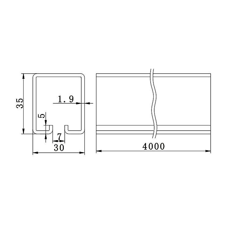 Curtain Side Track