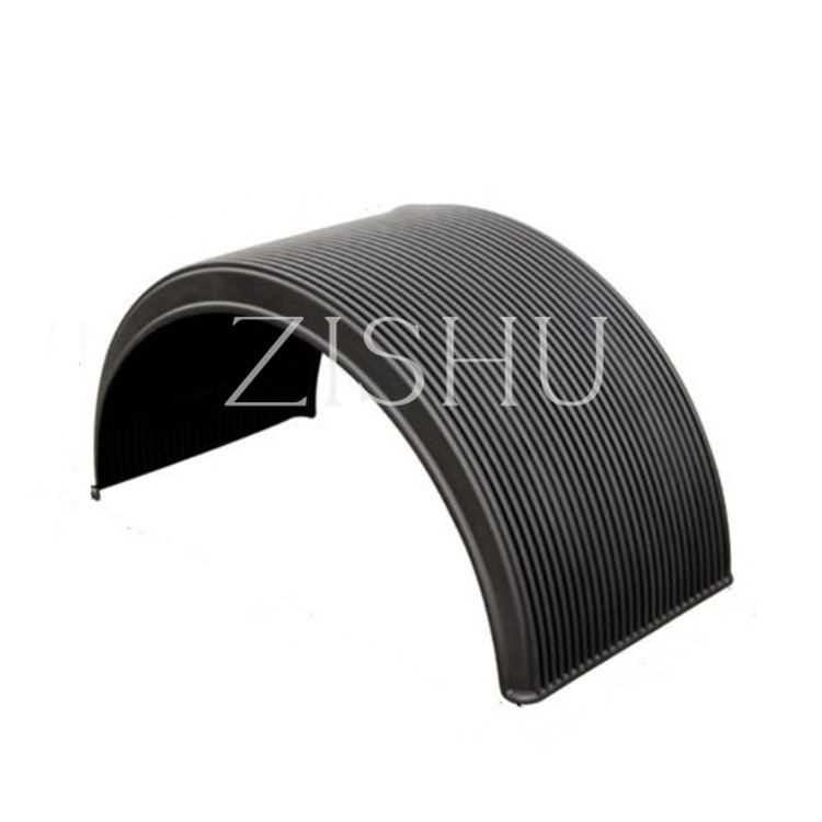 ZSMF06 Wavy Black Poly Single Axle Fenders