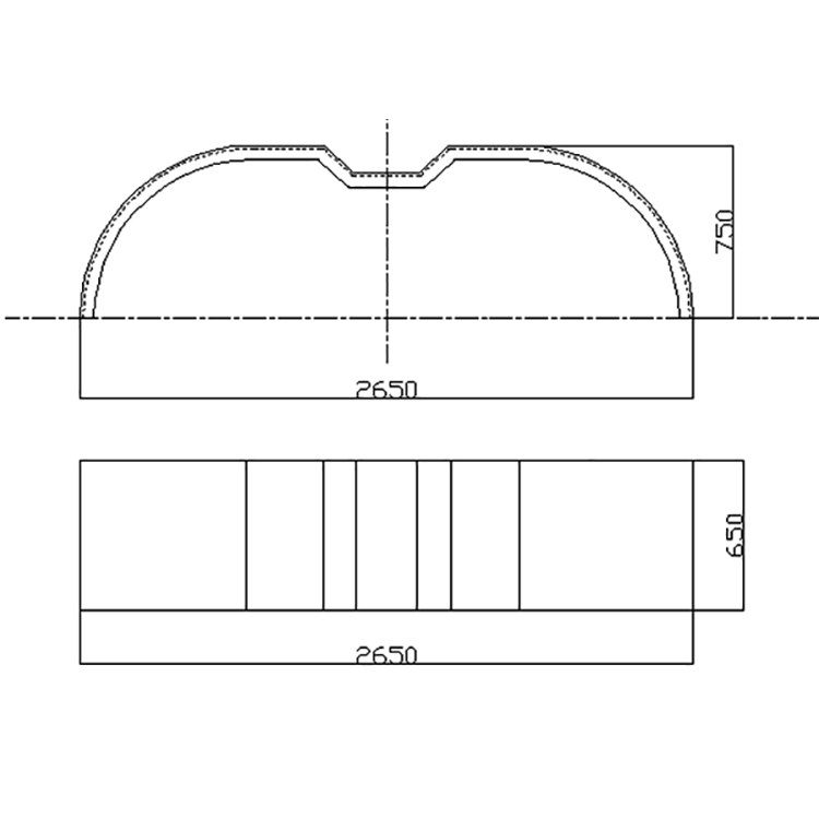 ZSMF19 -3 Full Poly Two axle concave fenders