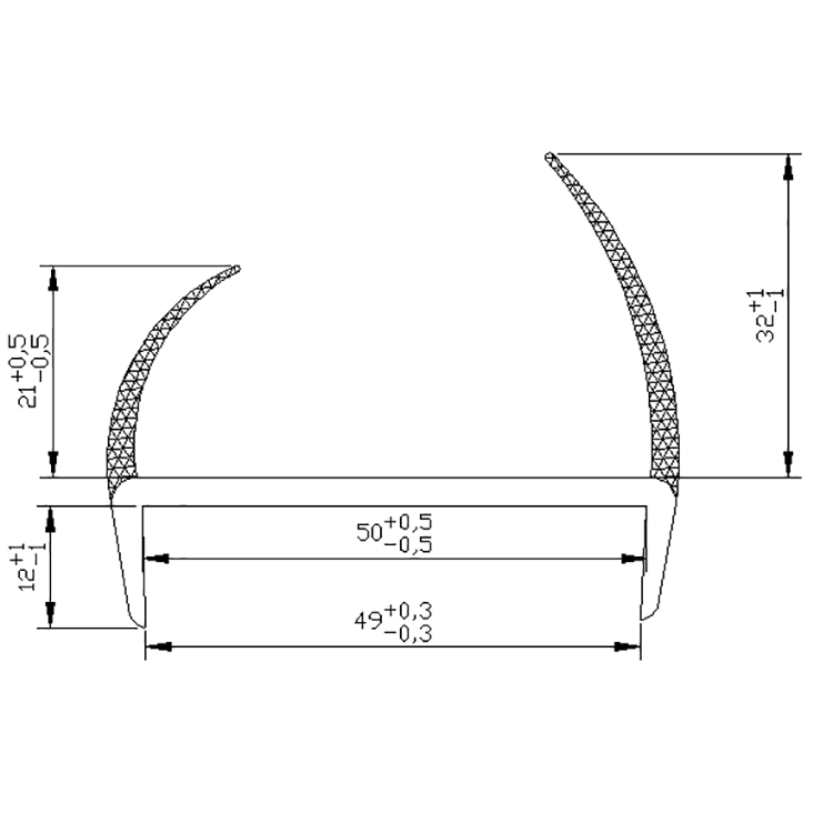 ZSSG50 PVC Sealing Strip